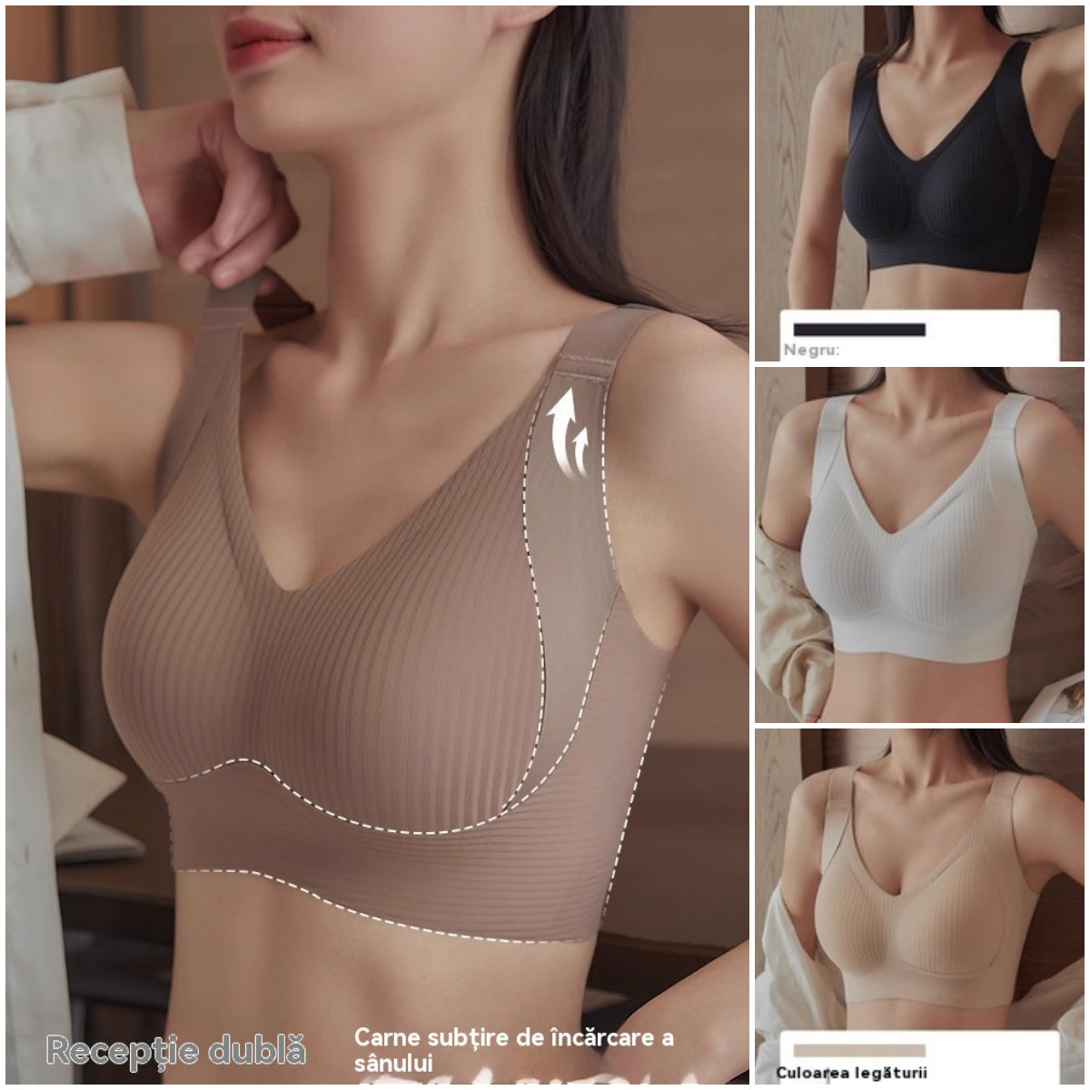 🏆Compra dos y llévate dos gratis【Para 40-100 kg】Sujetador femenino sin aros y sin costuras❤️