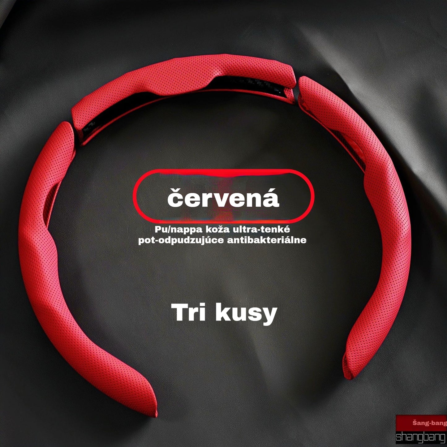 🚗Kožený poťah na volant do auta, vhodný na všetky ročné obdobia, protišmykový, absorbujúci pot a odolný voči opotrebovaniu.