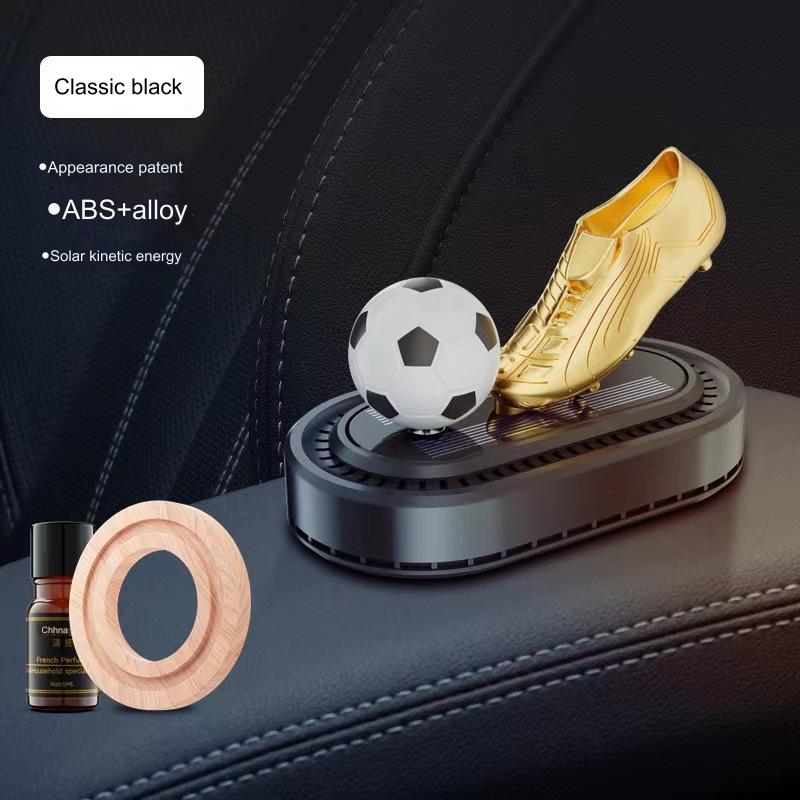 🔥🔥🚗【Časovo obmedzená ponuka】【Obmedzené množstvo】Nový aromaterapeutický prístroj do auta, solárny rotačný aromaterapeutický prístroj na futbalovú loptu, parfum do auta