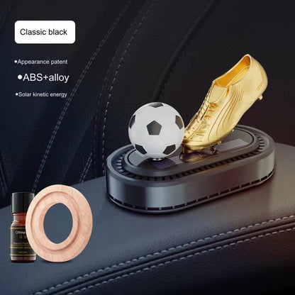 🔥🔥🚗【Časovo obmedzená ponuka】【Obmedzené množstvo】Nový aromaterapeutický prístroj do auta, solárny rotačný aromaterapeutický prístroj na futbalovú loptu, parfum do auta