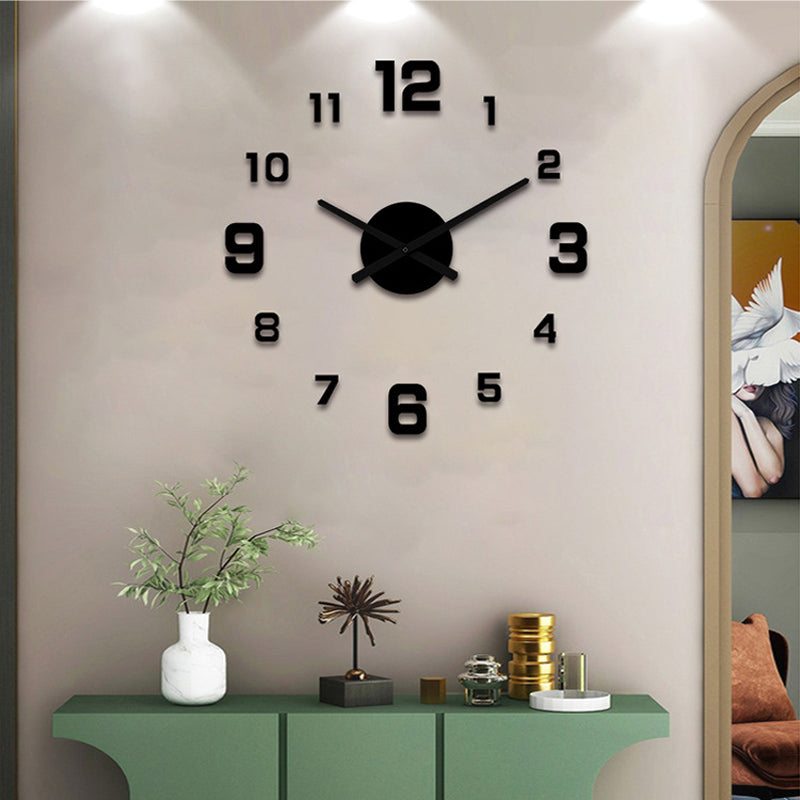 Juego de reloj de pared acrílico luminoso 3D para armar