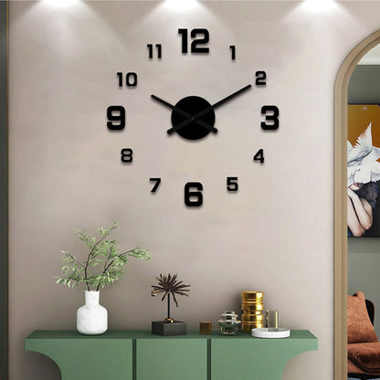 Juego de reloj de pared acrílico luminoso 3D para armar