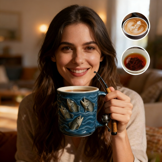 Nueva taza de pesca: Una taza creativa hecha de resina, diseñada especialmente para los amantes de la pesca. 🎣☕