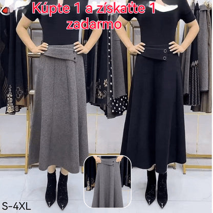 【Priama zľava 24 €】👗🎀【Veľkosti S-4XL】Pletená pol sukňa na jesene a zime
