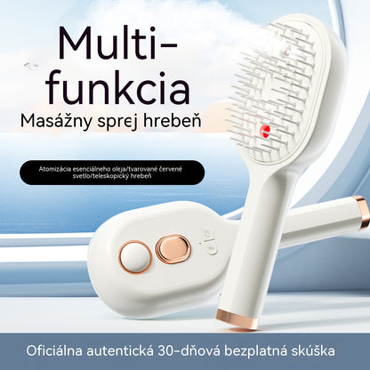💖💨Hrebeň s funkciou striekania jedným tlačidlom, ktorá účinne zabraňuje zamotávaniu vlasov.