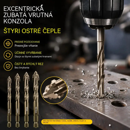 🛠🛠【6 KS 24 eur】【4+5+6+8+10+12 mm】Sada vysokopevnostných 6-drážkových excentrických vrtákov