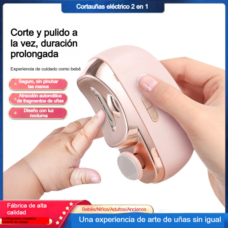 💅 ✨ ¡Nueva versión 2025! Lima de uñas automática – cuidado de uñas seguro y suave 👶🔧