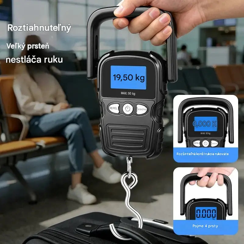 🔥 Mini prenosná elektronická váha s nosnosťou 60 kg 😆