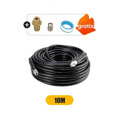 🔗Utilizado con una hidrolavadora de alta presión, desatasca y elimina eficazmente las tuberías obstruidas 💧Imprescindible en cualquier hogar