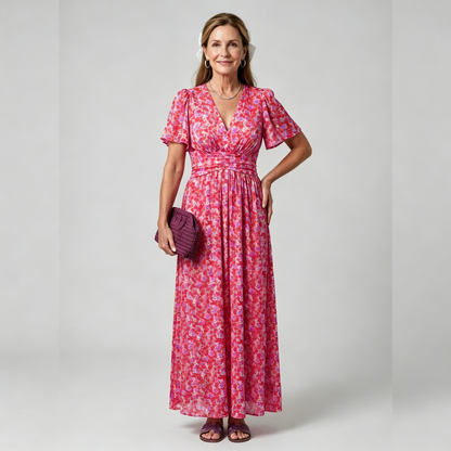 【S-3XL】Elis – Vestido largo y vaporoso con estampado floral