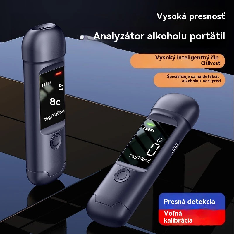 🍷【-50 % zľava】Hitový prenosný presný alkohol tester – otestuj sa pred jazdou