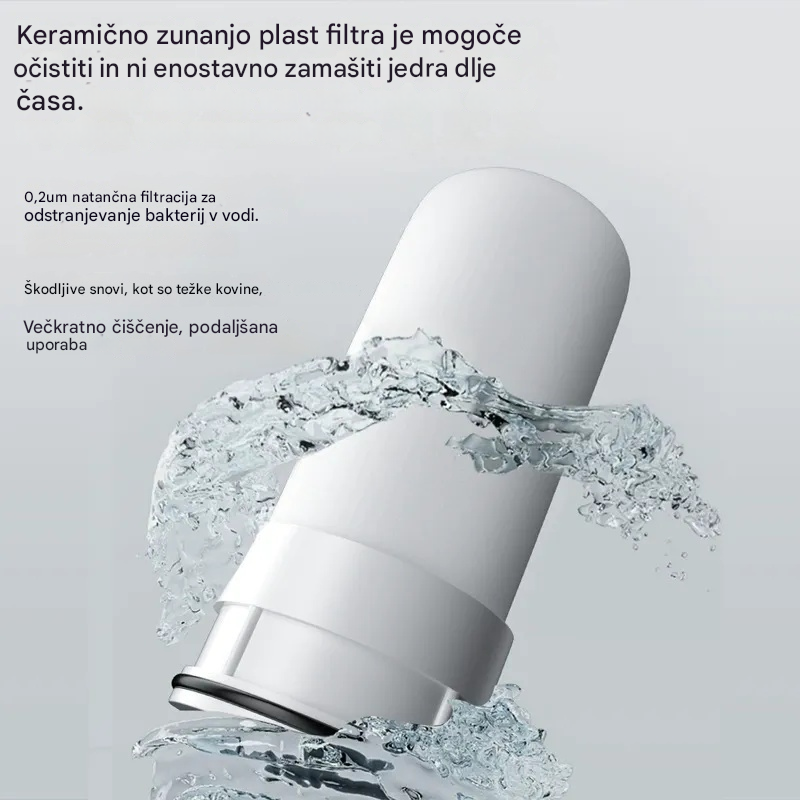 🚰💧Čistilec vode iz pipe (z adapterjem) - Enostavna namestitev, učinkovito odstranjuje klor in nečistoče ter vam omogoča, da uživate v čistejši pitni vodi🏠📦