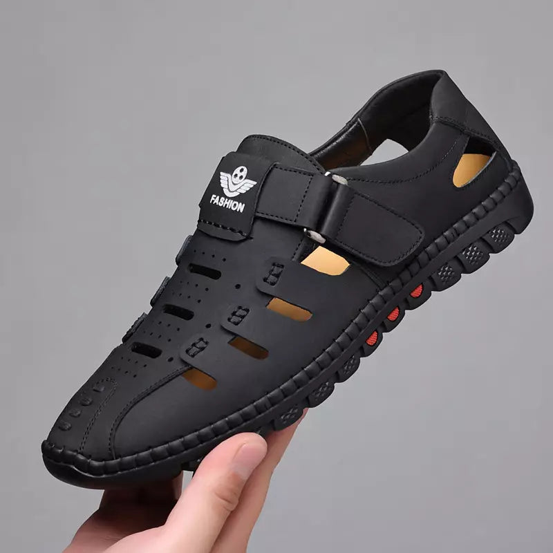🔥【38-44】Zapatos casuales transpirables y huecos para hombre, suela suave, verano 2025