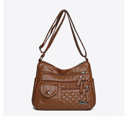 🔥Último día⏰50% de descuento👜Bolso de cuero suave de gran capacidad y múltiples capas para mujer