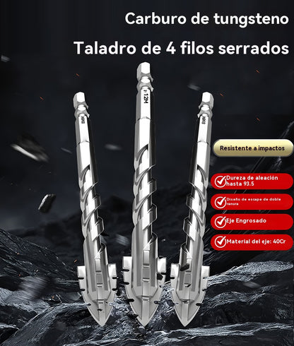 🛠️✨ Súper duro filo de corte dentado, broca excéntrica de acero de tungsteno de 7.ª generación【3+4+5+6+8+10+12mm】