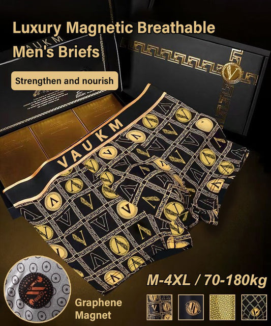 🔥Cumpără 2, primești 2 gratis🔥【40KG-100KG】2024 Chiloți boxer confortabili, magnetici, de lux, pentru bărbați 