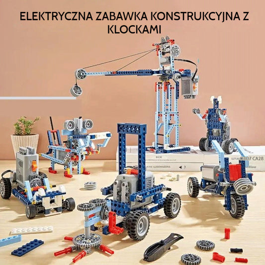 🤖【Szczęśliwe chwile dzieci】😀Elektryczna zabawka budowlana