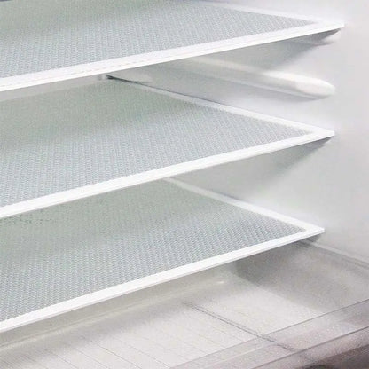 8 piezas por 27 euros-🧊🛡️ Protectores impermeables para estantes de refrigerador — Antideslizantes, fáciles de limpiar y aptos para contacto con alimentos — Mantén los estantes ordenados y frescos ✨