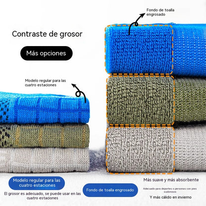 🧦 [Compra 5 pares y llévate otros 5 gratis] 🧦 Calcetines para hombre mejorados: transpirables, antibacterianos y resistentes al mal olor.