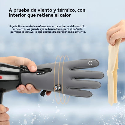 🔥❄️⛷️【Compra 1 y llévate 1 gratis】Otoño e invierno al aire libre ciclismo escalada guantes de esquí cálidos guantes de lana impermeables a prueba de viento🧤
