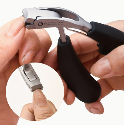 🔥Pinza profesional para uñas gruesas con diseño angular: ¡perfecta para casos difíciles! ✂️