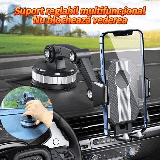 🚗Soporte para teléfono de coche con diseño de brazo robótico, capacidad de carga máxima de 5 kg.