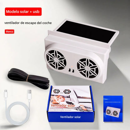 50%OFF🌀Ventilador para coche alimentado por energía solar