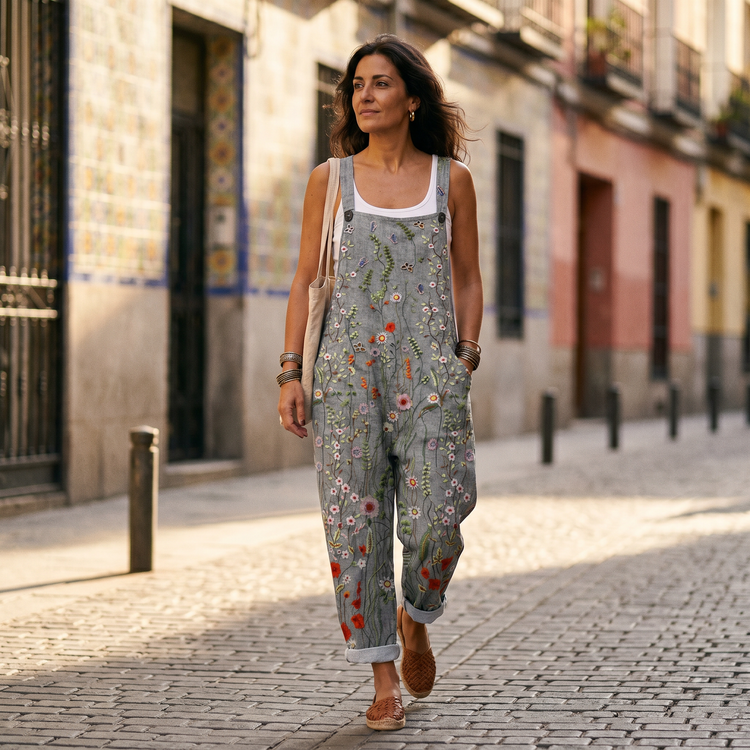 🔥50% de descuento🔥 [Tallas S-3XL] Mono cómodo, estampado, elegante y con estilo.