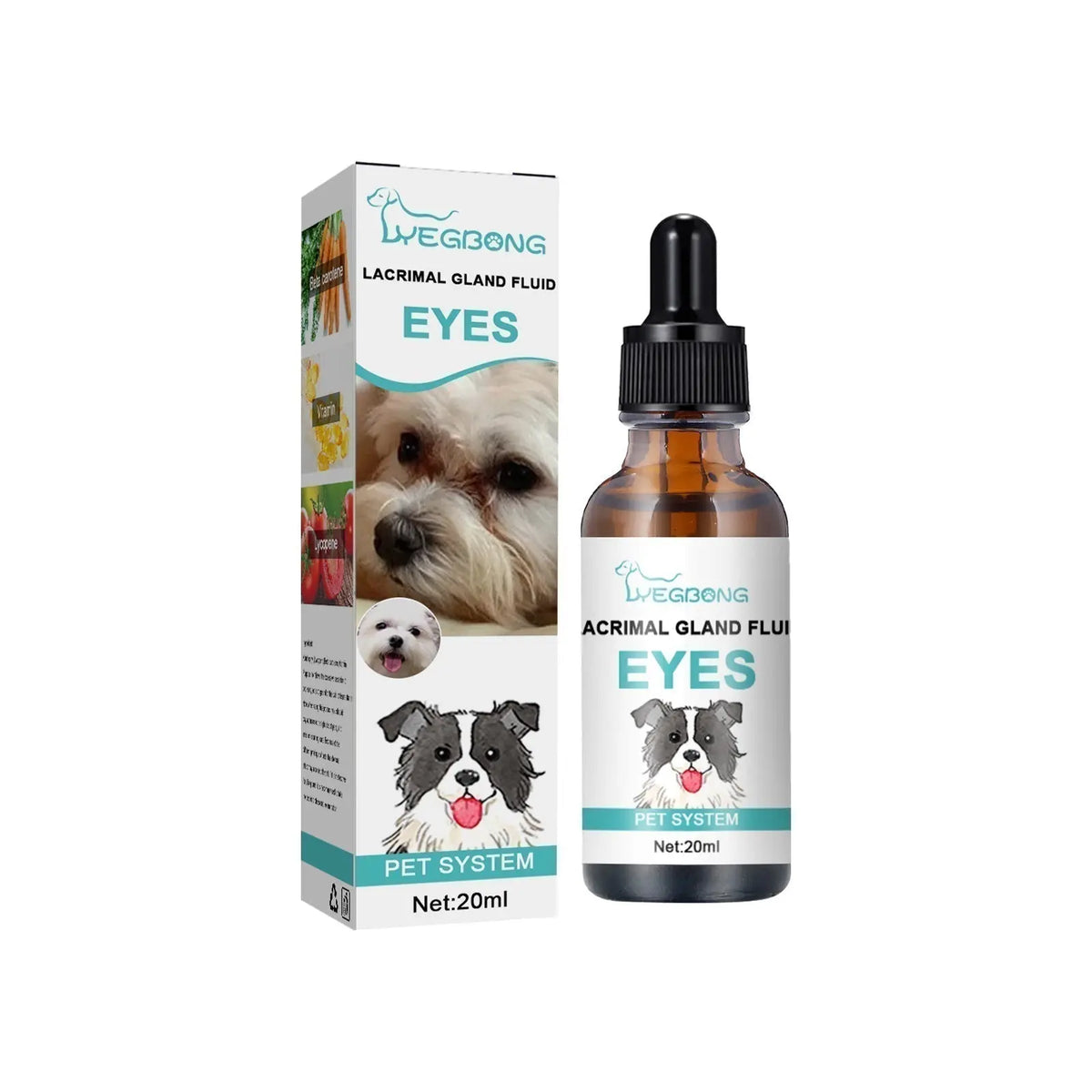 🐱3 fľaštičky🐶 Čistič očí pre domáce zvieratá a očné kvapky: Jemné zloženie s vyváženým pH, bezpečné pre psy a mačky. 🌿💧