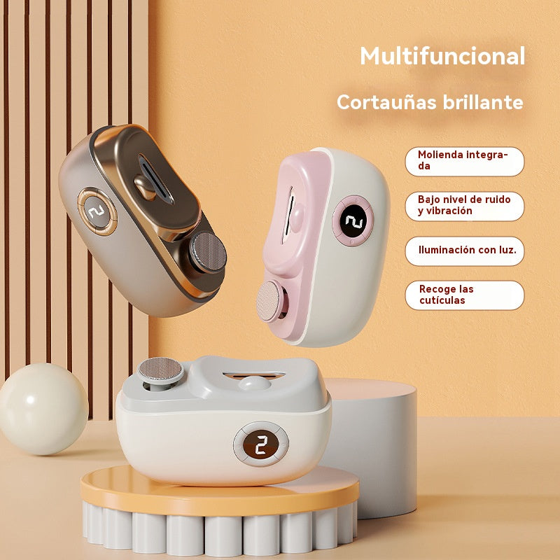 ✂️💅🔥¡Oferta por tiempo limitado!🔥 Lima de uñas eléctrica multifuncional, cortauñas eléctrico con protección antipellizcos