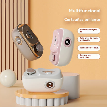 ✂️💅🔥¡Oferta por tiempo limitado!🔥 Lima de uñas eléctrica multifuncional, cortauñas eléctrico con protección antipellizcos