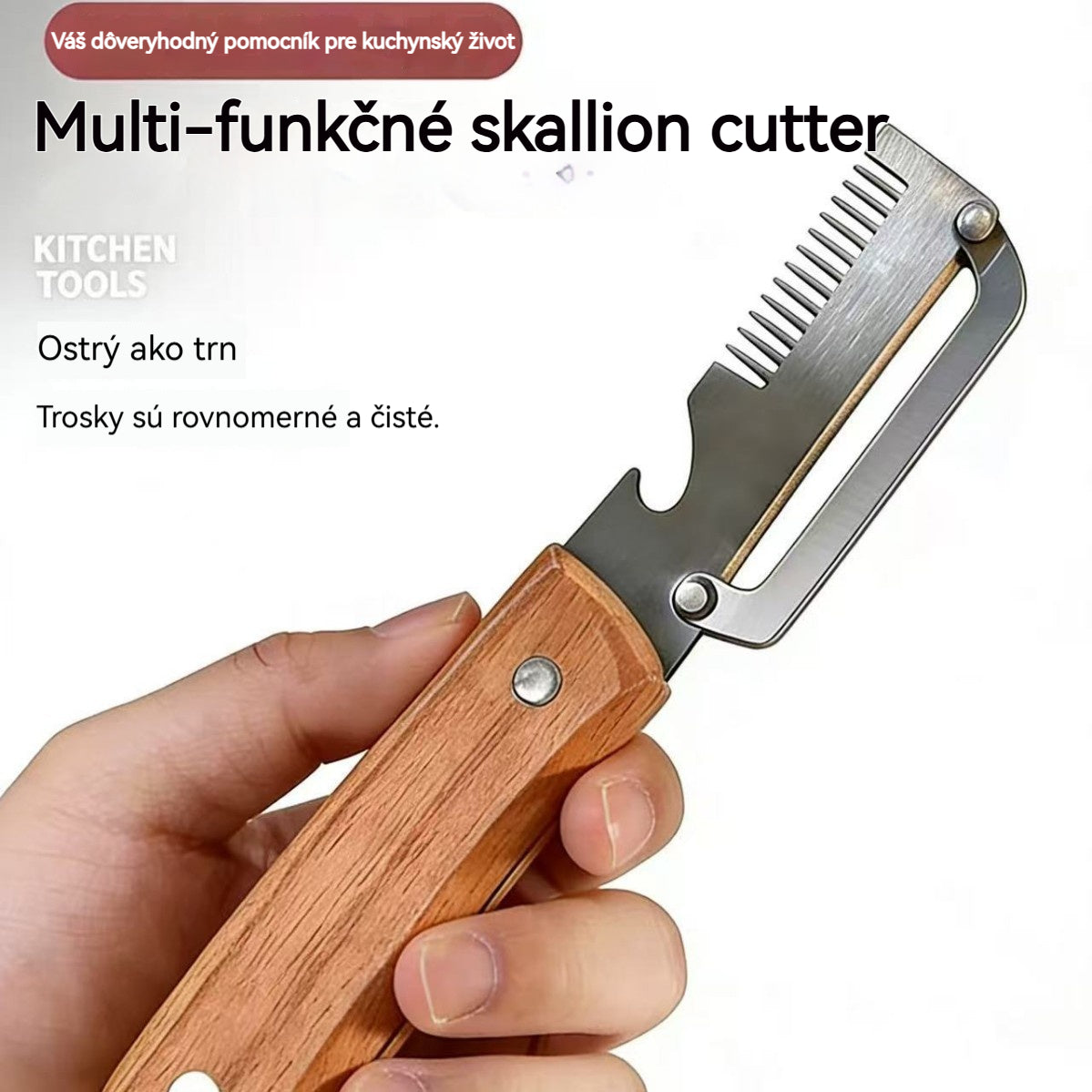 ✅【Compra 1 lleva 1 gratis】🧅🔪 Viacúčelová kuchynská škrabka 3 v 1: olúpa, krája a otvára uzávery fliaš! 🔥