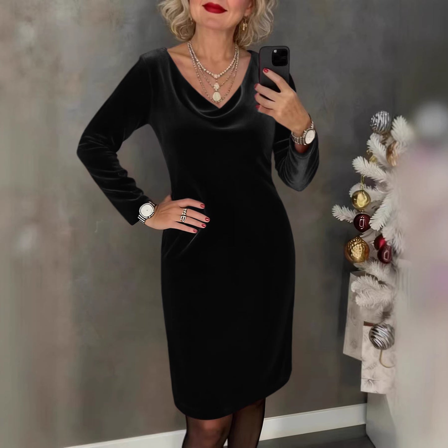 ✨ Zamatové šaty 2026 | Dlhé rukávy | Sexy a elegantný štýl ✨