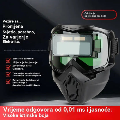 🔥😎Potpuno automatska maska za zavarivanje s prekidačem svjetla i zaštitnom maskom za zavarivače koja se montira na glavu