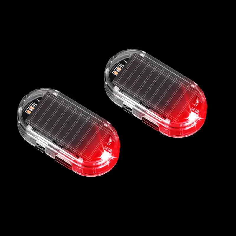 [Paquete de 2] 🚨 Luz de advertencia antirrobo para coche con energía solar