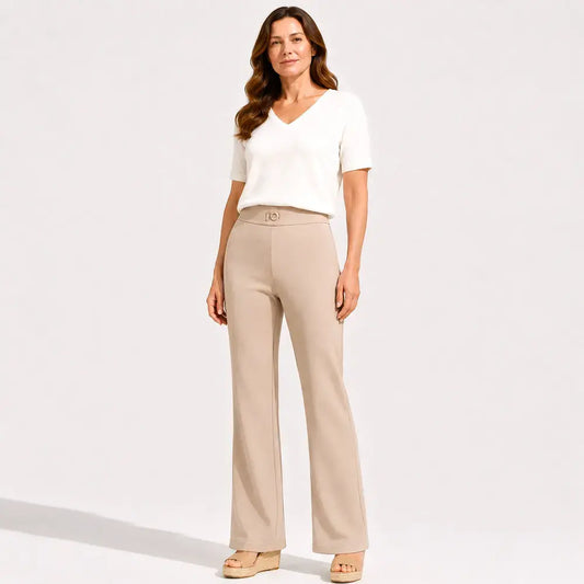 【M-3XL/3 colores】Pantalones oversize de talle alto y corte ajustado: informales, fluidos y que estilizan la figura.