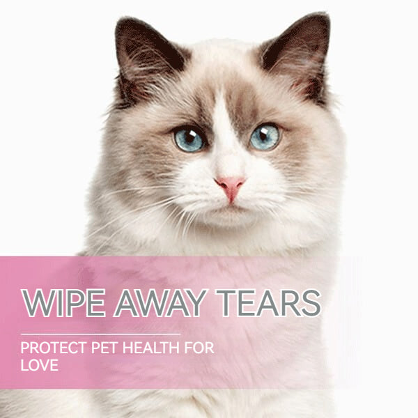 🐕🐈【Priama zľava 27 €】Čistiace utierky na slzné škvrny okolo očí domácich miláčikov 🔥Odstraňujú slzné škvrny🔥
