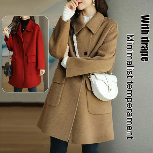 🌈🩰Hit promocija 39%: nova jesensko-zimska visokokvalitetna dvostruka kašmirska jakna – pogodna za više sezona ✅