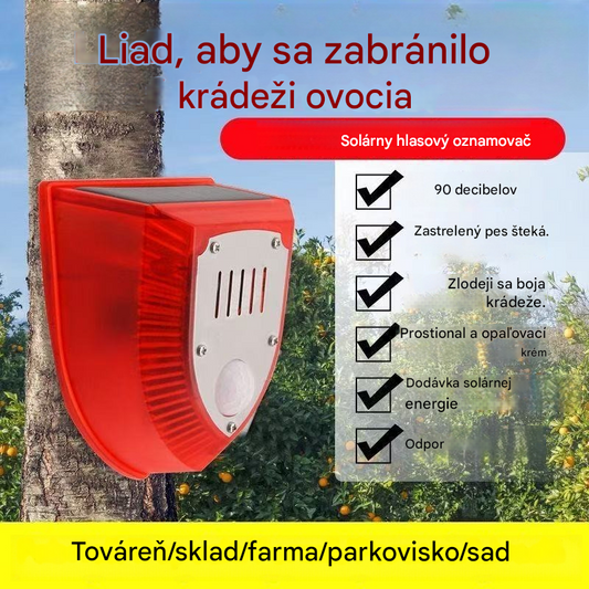 👏👏 Svetlo solárneho bezpečnostného alarmu