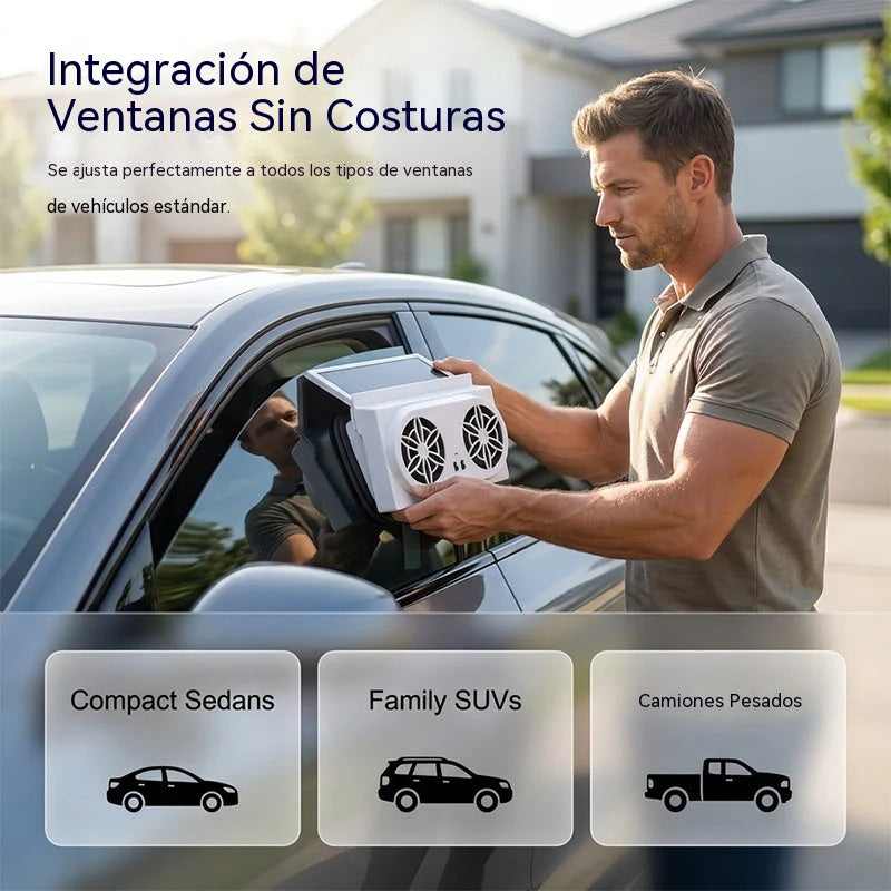 50%OFF🌀Ventilador para coche alimentado por energía solar
