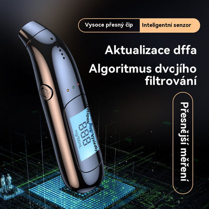 🔥🍷 Vysoce přesný přenosný dechový analyzátor – Změřte si hladinu alkoholu před jízdou
