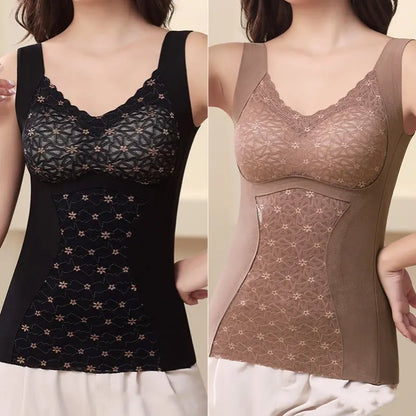 ❤️🔰【Compre 1 y obtenga 1 gratis】🔥Ropa interior de encaje cálido para agrandar los senos, nuevo estilo