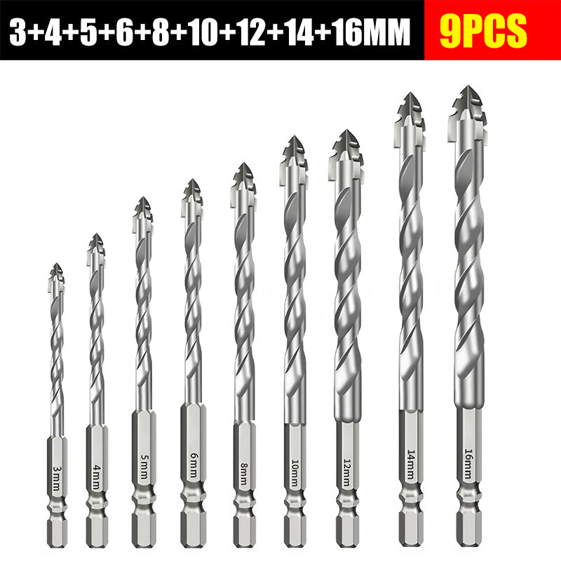 🥇Super tvrdá pílovitá rezná hrana, 7. generácia excentrického vrtáka z volfrámovej ocele 【3+4+5+6+8+10+12+14+16 mm】