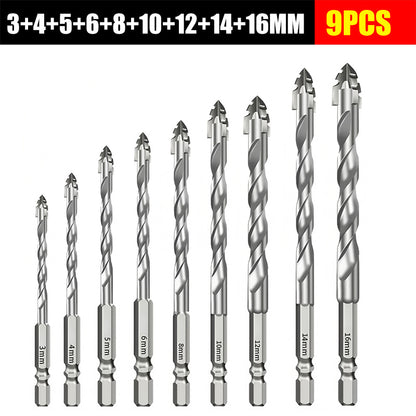 🥇Super tvrdá pílovitá rezná hrana, 7. generácia excentrického vrtáka z volfrámovej ocele 【3+4+5+6+8+10+12+14+16 mm】