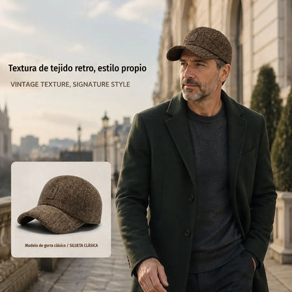 Nueva gorra de béisbol cálida para hombre, con protección para las orejas