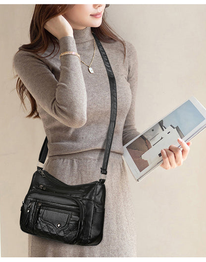 💥👜【Časovo obmedzená ponuka】👜2025 Nová mäkká kožená taška cez rameno/crossbody taška s veľkou kapacitou