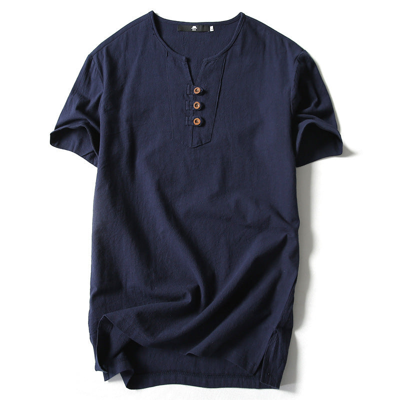 🔥【M-5XL】Cămașă din in pentru bărbați, mărime mare
