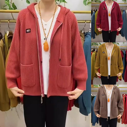 【🏆️Najpredávanejší produkt】💓💓 2024 nový štýl, zvislý pruhovaný zips s kapucňou z abecedy 3744709