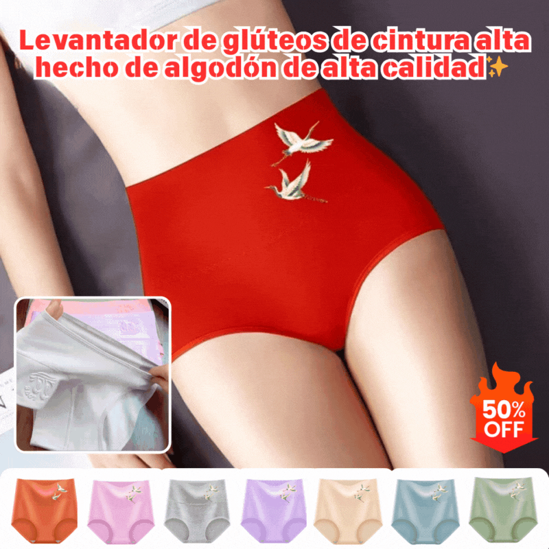 🔥 ¡ÚLTIMO DÍA -50%! 🍑 Pack de 6 Bragas de Algodón Premium | Cintura Alta y Efecto Moldeador ✨