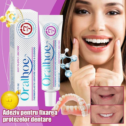 🦷🦷【Купи 1, вземи 2】Термопластично лепило за протези, подходящо за храна, за допълнителен комфорт